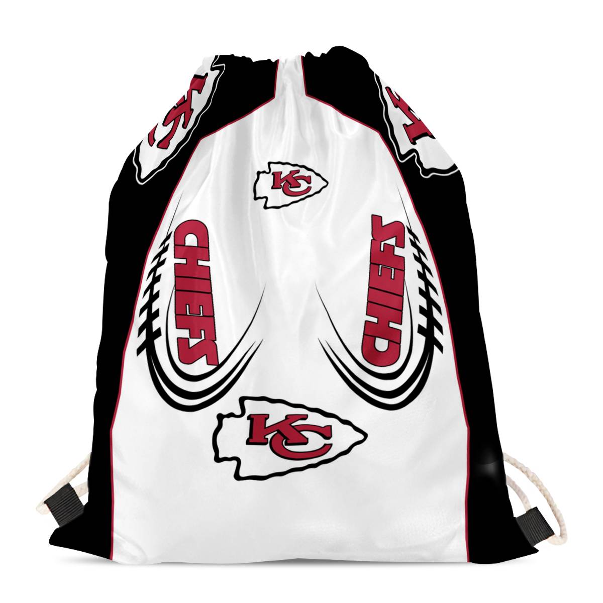 Kansas City Chiefs Drawstring Backpack sack / Gym bag 18" x 14" 003